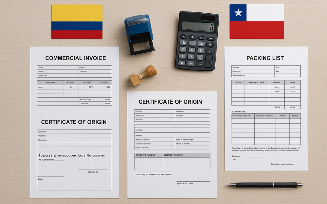 Exportar de Colombia a Chile: Guía Completa 2025 [Trámites + Costos + Modalidades]